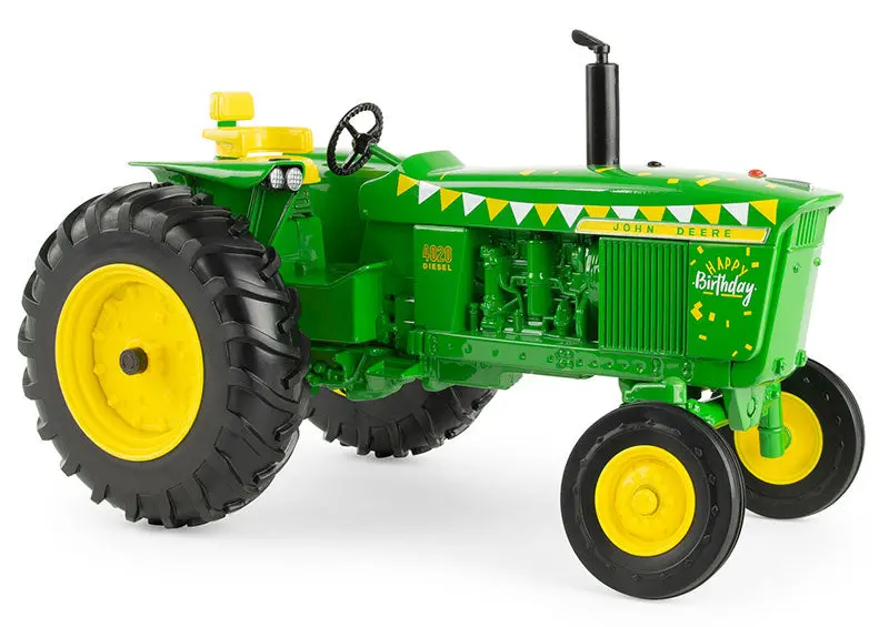1/16 John Deere 4020 Diesel Tractor – ‘Happy Birthday’ Wide-Front Edition