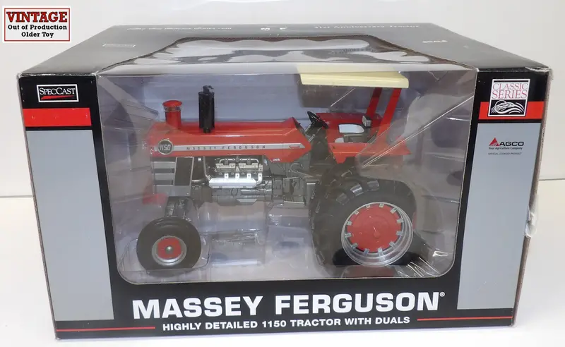 1/16 Massey Ferguson 1150 Tractor with Duals, ROPS & Canopy – 2014 Toy Tractor Times Chase Edition (#SCT491B)