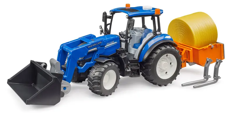 1/16 New Holland Powerstar T5.120 Tractor with Loader & Bale Box #09861