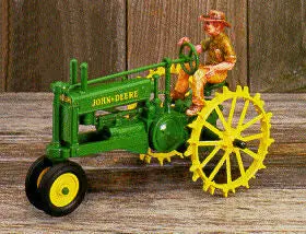 1/16 Scale Red McCune John Deere Model Tractor – Foxfire Farm Series #5702