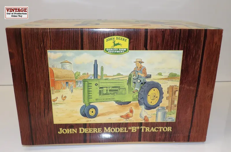1/16 Scale Vintage John Deere Model B Tin Windup Tractor #B11ZM41