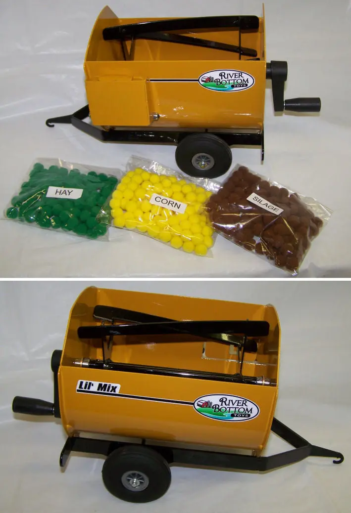 1/16 Yellow Lil’ Mix Feed Wagon Set – Model #RBT12