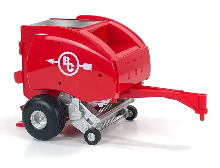 1/20 Big Country Red Round Baler Model with Completed Bale – Authentic Farming Replica