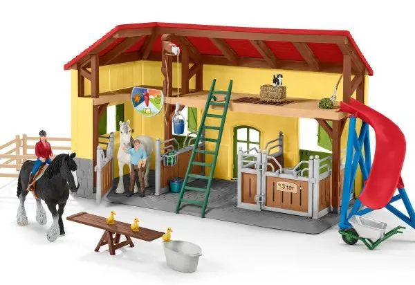 1/20 Farm World Horse Stable Playset – Model #42485