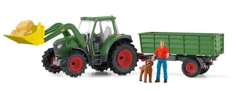 1/20 Tractor and Trailer Playset – Interactive Farm Vehicle Set #42608