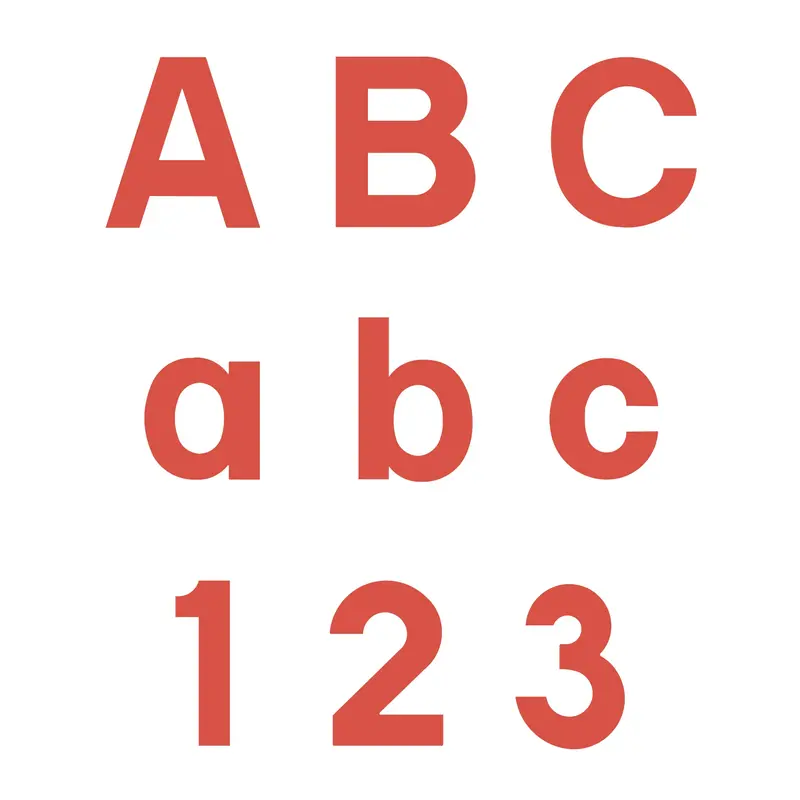 1.25-Inch Wooden Block Alphabet Letters