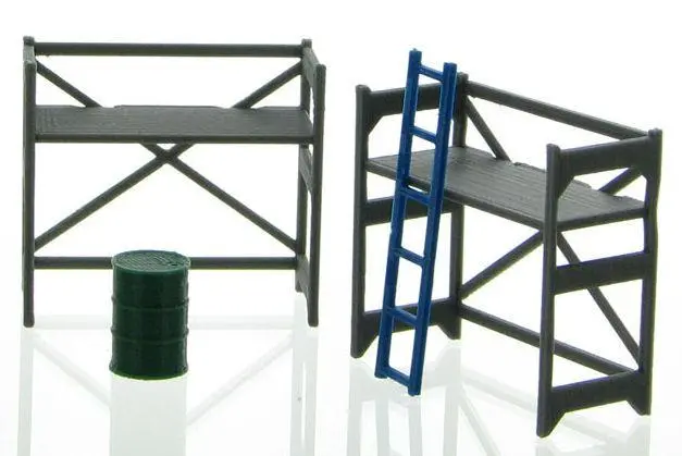 1/50 Grey Scaffolding Construction Set for Model Building