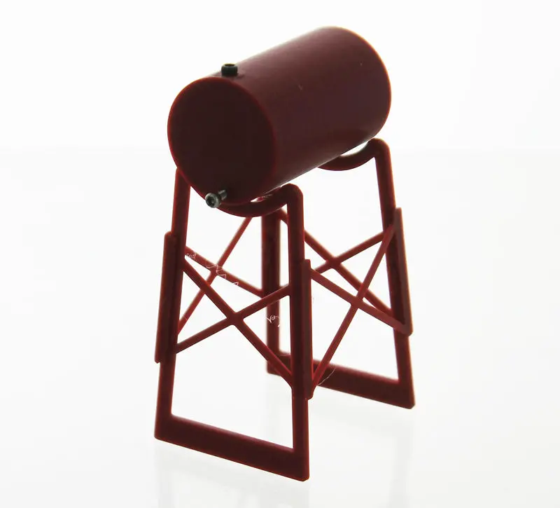 1/50 Red 500-Gallon Fuel Tank on Stand – Industrial Farm Storage Model