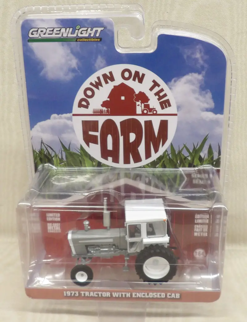 1/64 1973 Oliver Tractor with Enclosed Cab – Raw Chrome Chase Edition