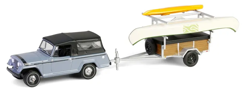1/64 #32320-B 1968 Jeepster Commando SC-1 with Canoe & Kayak Trailer