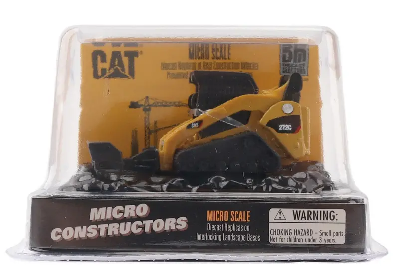 1/64 #85733CS CAT Micro 272C Tracked Skid Steer Equipped with Sweeper