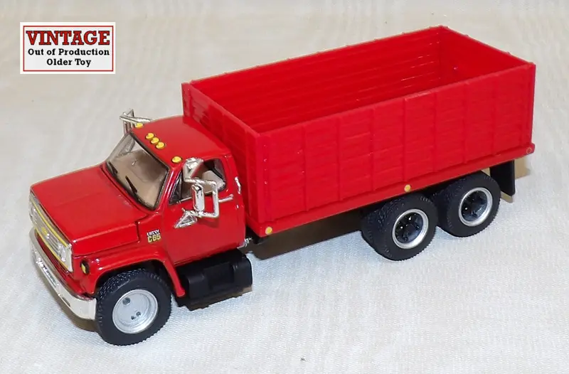 1/64 All-Red 1970 Chevy C65 Grain Hauler – Tandem Axle Model (#60-0887)