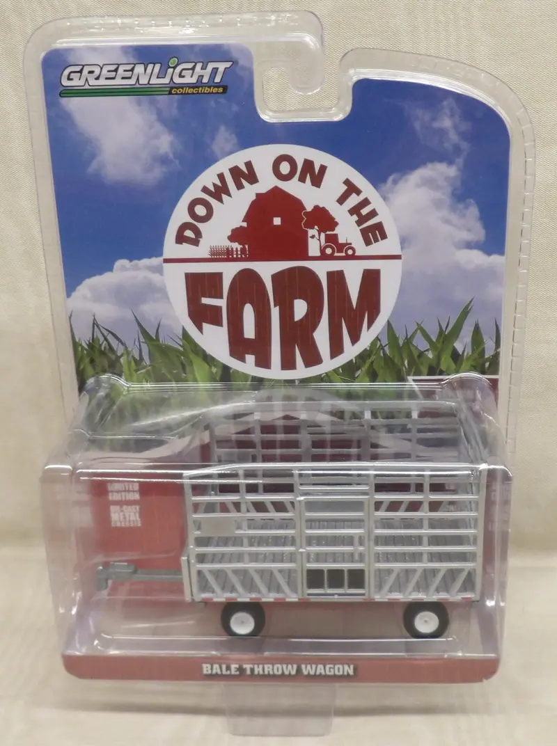 1/64 Bale Throw Wagon – Raw Chrome Chase Version – Farm Equipment Replica