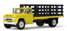 1/64 Bright Yellow 1963 GMC 4000 Stake Truck – Single Axle Configuration (#60-2261)