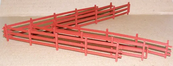 1/64 Brown Wooden Board Fence – Realistic Barnyard Perimeter Model (#ST202)