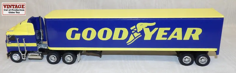 1/64 Goodyear Kenworth K100E COE with Trailer – Model #30031, Unboxed