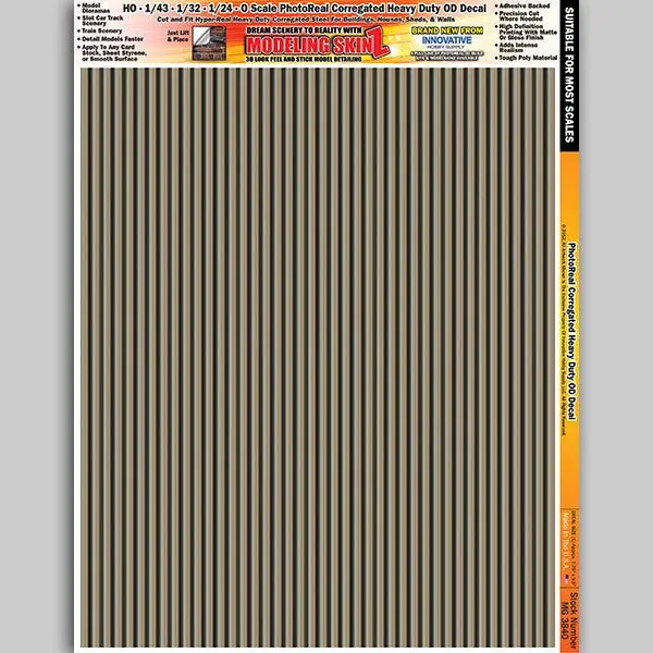1/64 Photo-Real Brown Corrugated Heavy-Duty OD Decal #MG3840