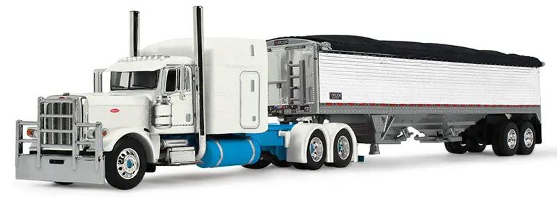 1/64 Scale Capitola Trucking Peterbilt 389 & Wilson Pacesetter Grain Trailer Combo – Unboxed Set #60-2207