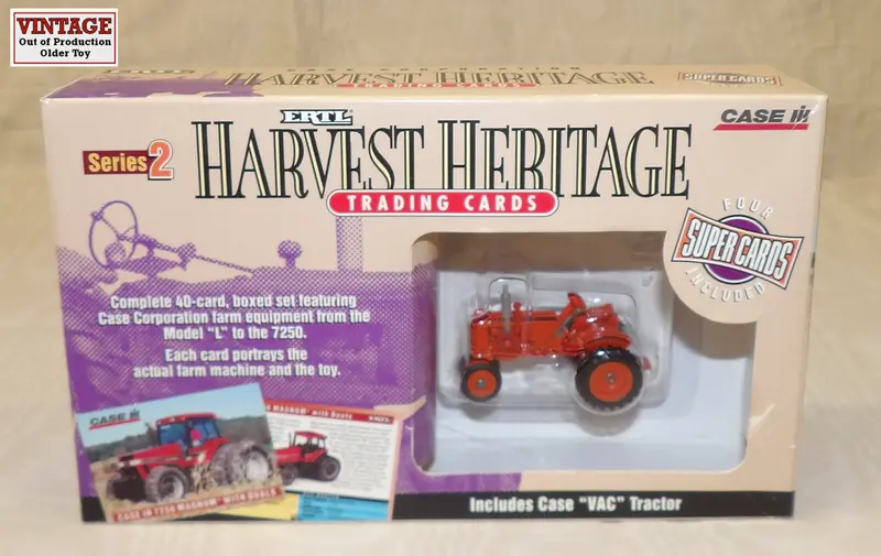1/64 Scale Case VAC Farm Tractor with Harvest Heritage Trading Card – Series 2 Collector Set