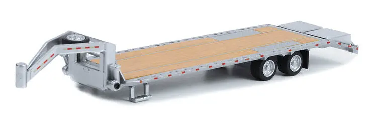 1/64 Scale Primer Gray Gooseneck Flatbed Trailer #30391