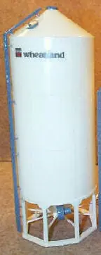 1/64 Wheatland Model 1630 Grain Bin Kit – Hopper-Bottom Silo Building Set (#1630W)