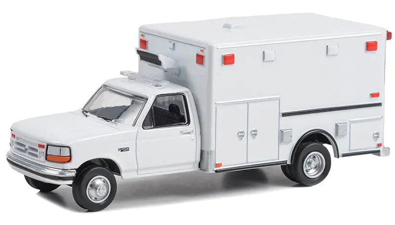 1/64 White 1992 Ford F-350 Ambulance – Emergency Vehicle Replica #67061
