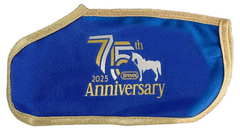 1/9 Breyer 75th Anniversary Blue Horse Blanket – Collector’s Commemorative Item