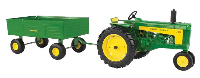 1:16 John Deere 730 Tractor with Barge Wagon – Narrow Front – #45686