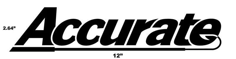 12-Inch Black Vinyl Boat Transfer Sticker – Precision-Cut