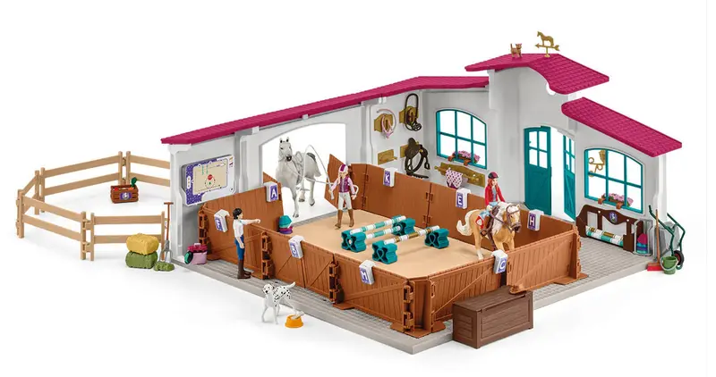 1:20 Horse Club Riding Arena Playset – Equestrian-Themed Activity Center