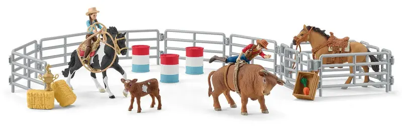1:20 Rodeo Show Playset – Interactive Western-Themed Action Set