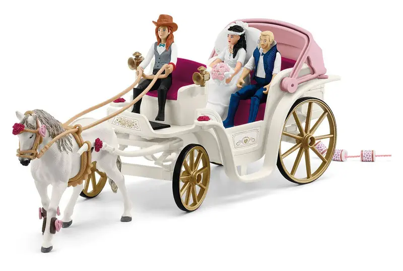 1:20 Wedding Carriage Playset – Elegant Bridal-Themed Toy Ensemble