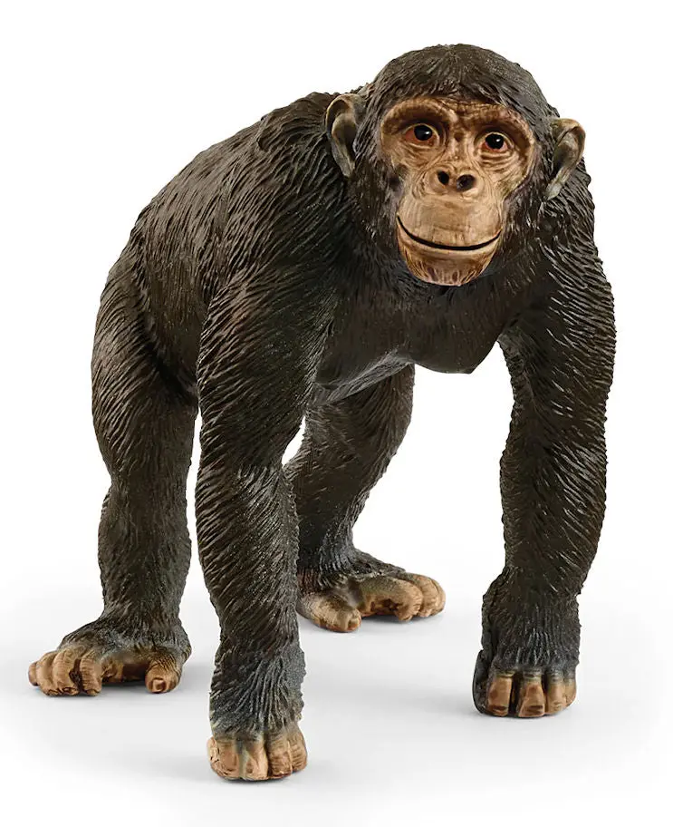 14883S Realistic Chimpanzee Figurine – Collectible Animal Model