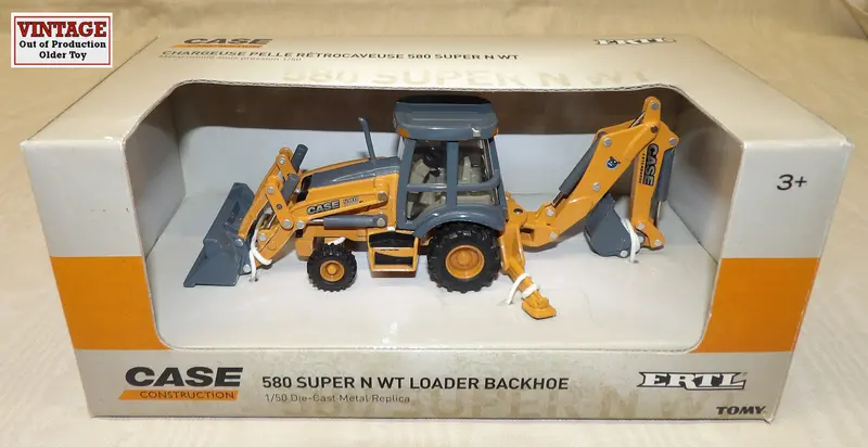 1:50 Scale Case 580 Super N WT Backhoe Loader with Bucket #14888