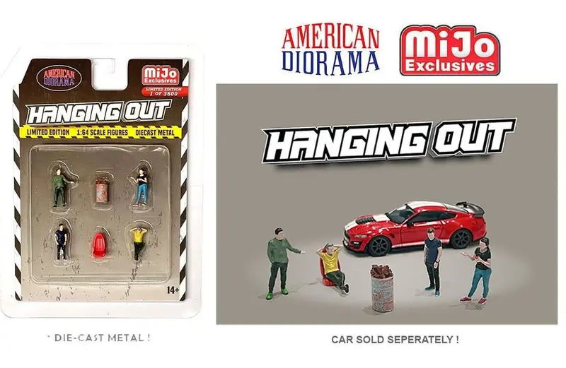 1:64 American Diorama Casual Lifestyle Set – Hanging Out Figure Collection
