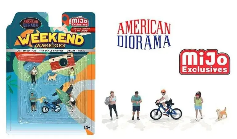 1:64 American Diorama Weekend Warriors Figure Set – Leisure-Themed Miniatures