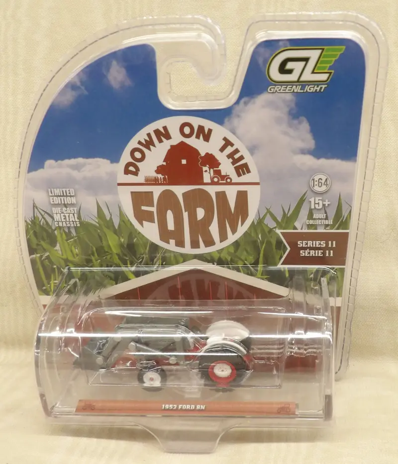 1952 Ford 8N Tractor with Loader – Raw Metal Chase Version, 1:64 Scale