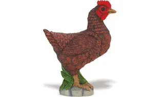 #233129 Bantam Hen Figure – Compact Breed Chicken Model for Collectors