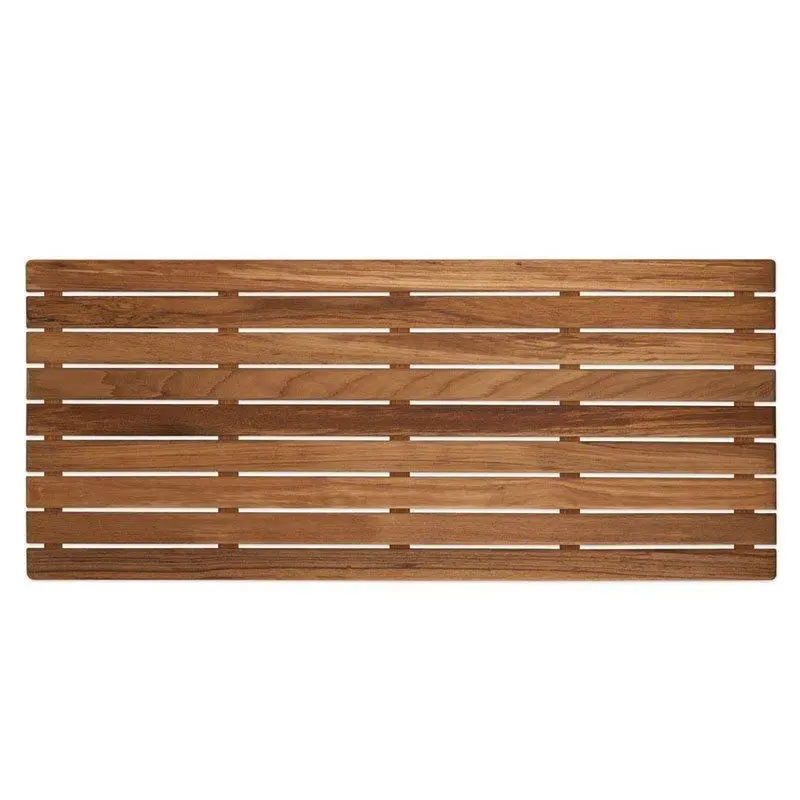 32″ x 14″ Eco-Friendly Teak Shower Mat with Non-Slip Surface