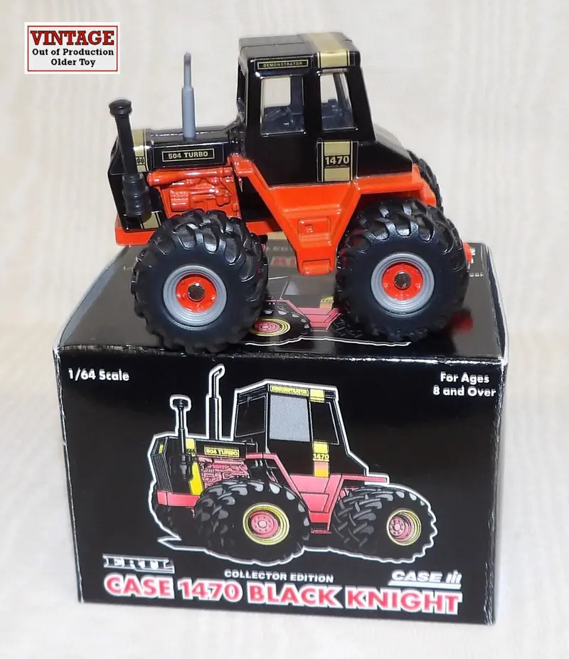 #4368EA 1/64 Case 1470 Black Knight 4WD Demonstration Tractor – Collector Edition