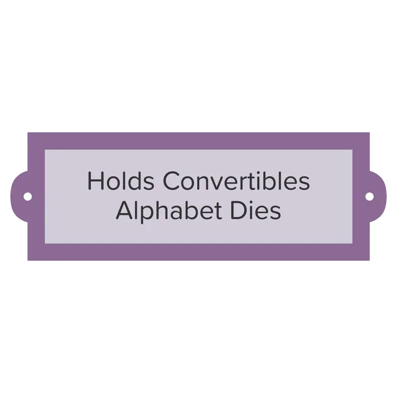 5.5-Inch Alphabet Carrier Nameplate – Convertibles Collection