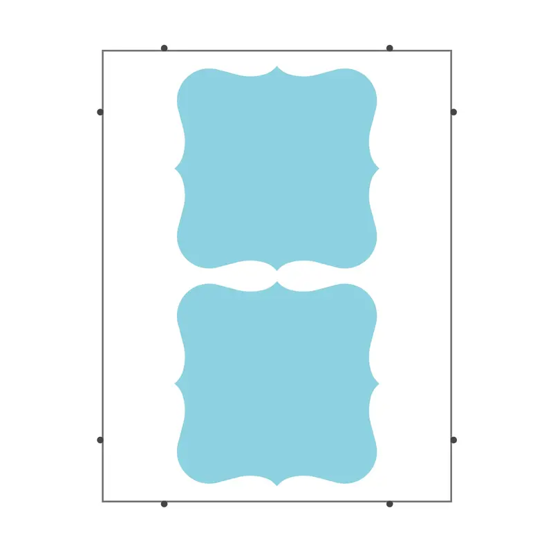 5 Inch Decorative Frame Cut – Versatile Craft Shape – Pinnovation