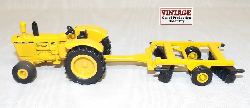 #5198 1/64 John Deere 5020 Industrial-Yellow Tractor with Disk Attachment – No Packaging, Sold As-Is