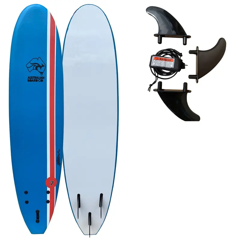 7ft PULSE Soft Foamie Surfboard – Australian Board Co Beginner-Friendly Board
