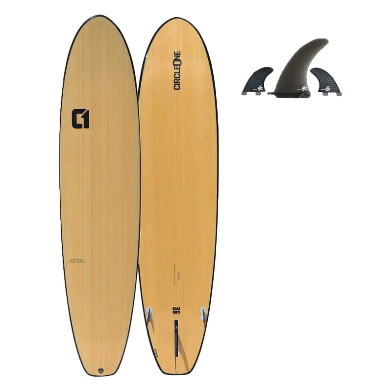 8ft Bamboo Squash Tail Mini Mal – Natural Material All-Rounder