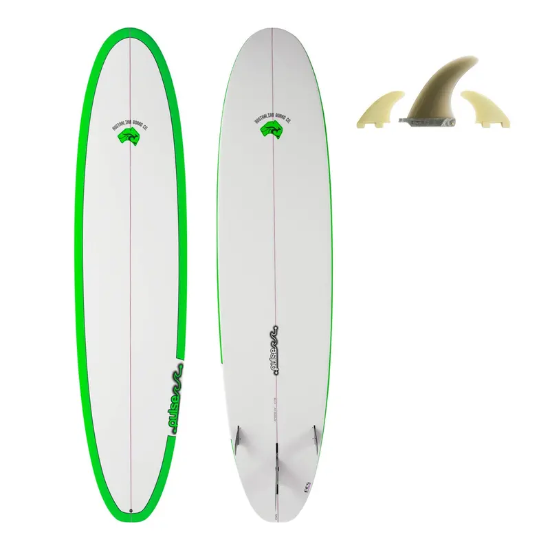 8ft Pulse Squash Tail Mini Mal – Australian Board Co Surfboard with Fins Included