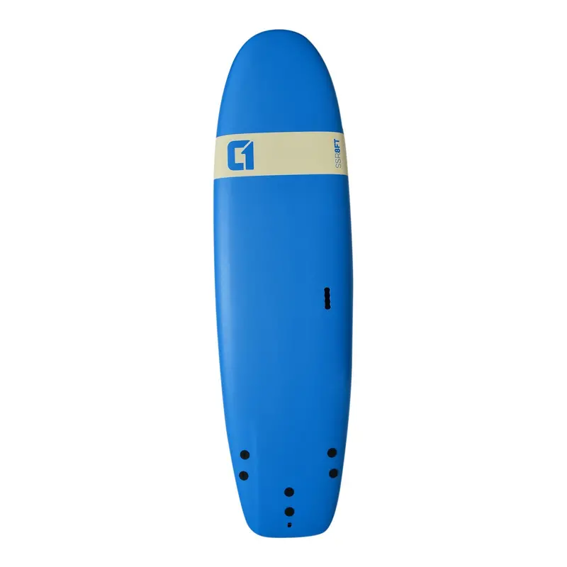 8ft x 26in Extra-Wide Beginner Softboard – SSR Surf School & Rental Board