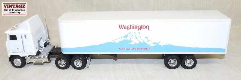 #9136 1/64 Washington Centennial Mack COE Semi-Truck & Trailer (1889–1989) – Unboxed, Sold As-Is