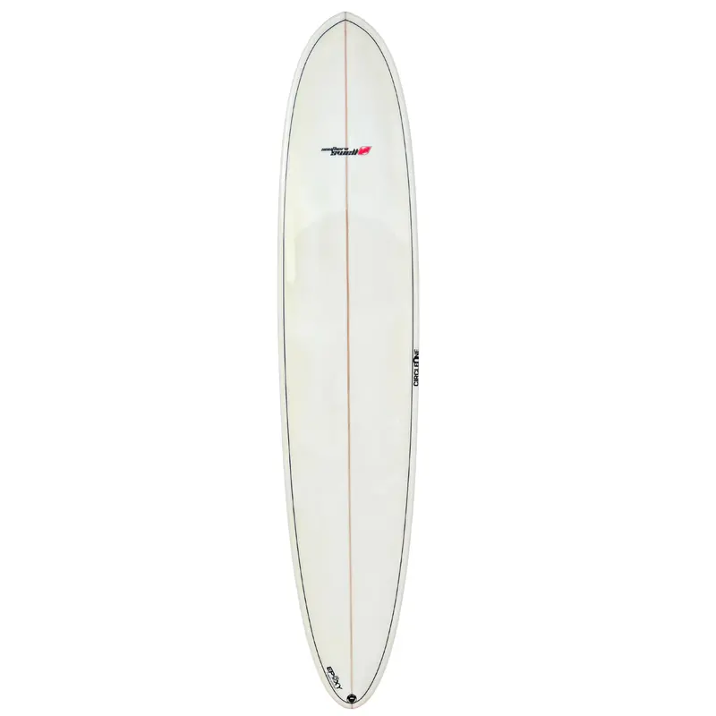 9ft Southern Swells Round Tail Epoxy Longboard – Clear Finish + Fins Included
