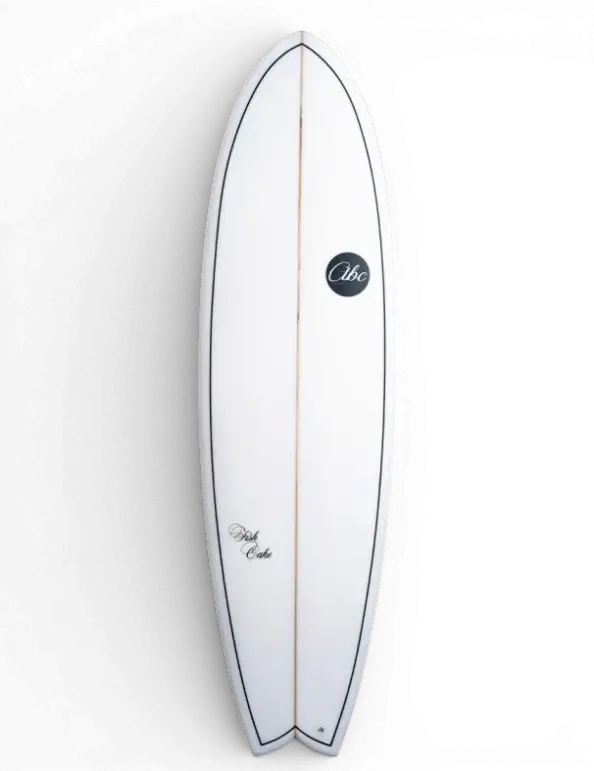 ABC Fishcake 7’0″ White Surfboard – Modern Fish Design for Small to Medium Waves